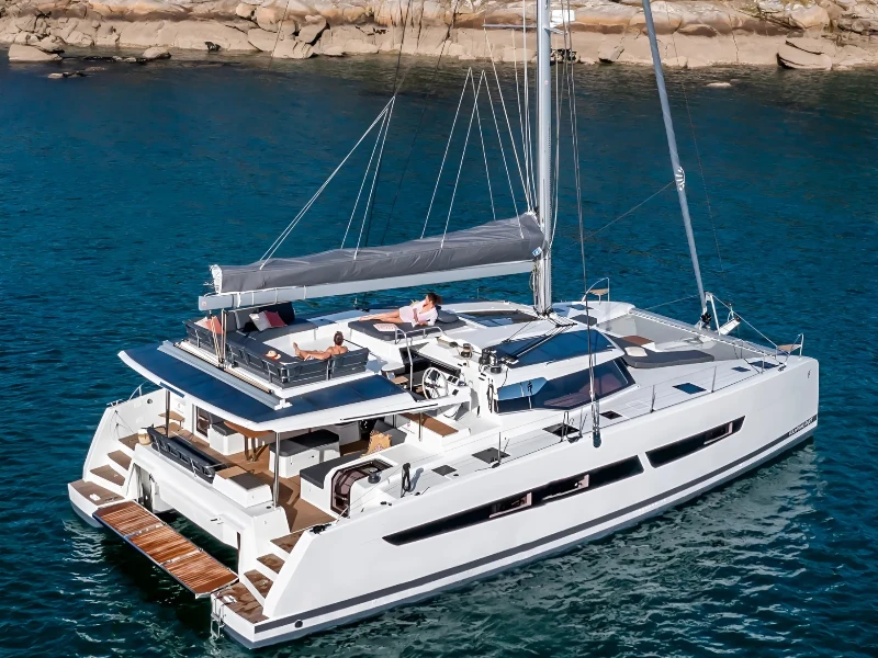 Aura 51 Aerial boat image