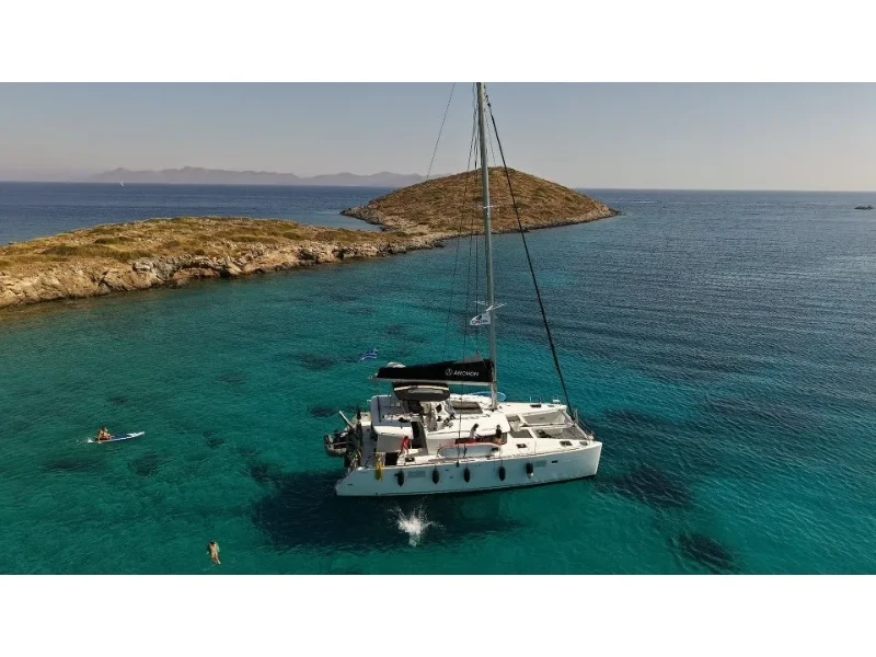 Lagoon 450 Fly Greis boat image